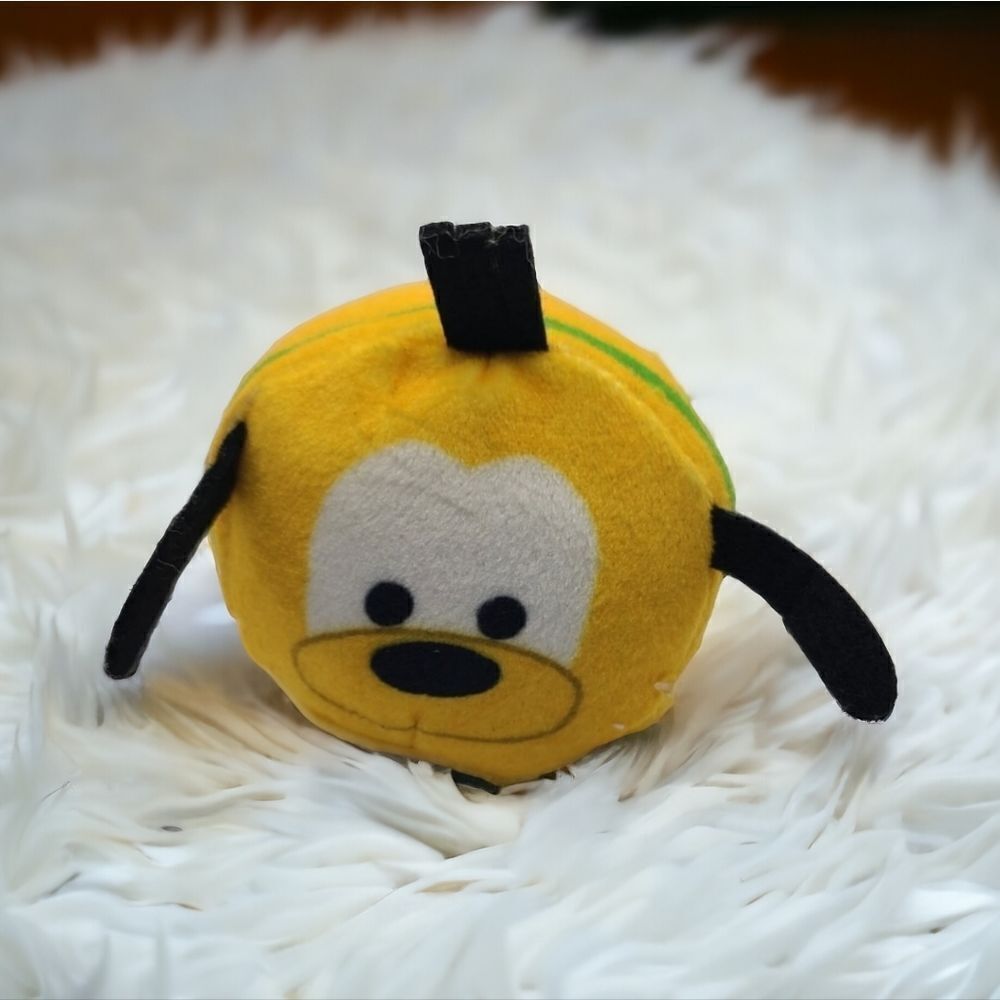 Disney Tsum Tsum Pluto Mini Plush 3.5" NWT Mickey Friends Stackable Collectible